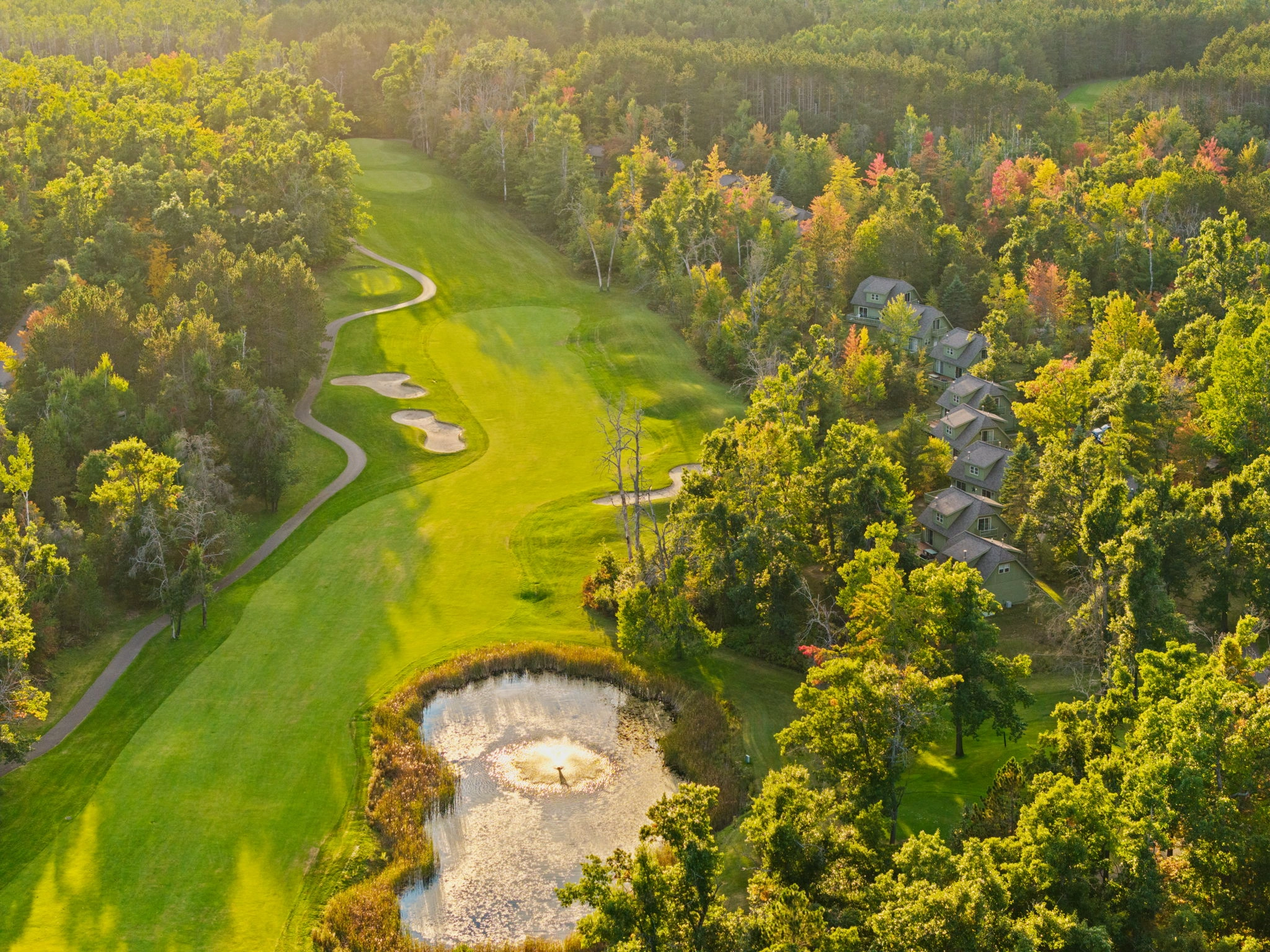 Featured homes and vacant land for sale with golf course frontage